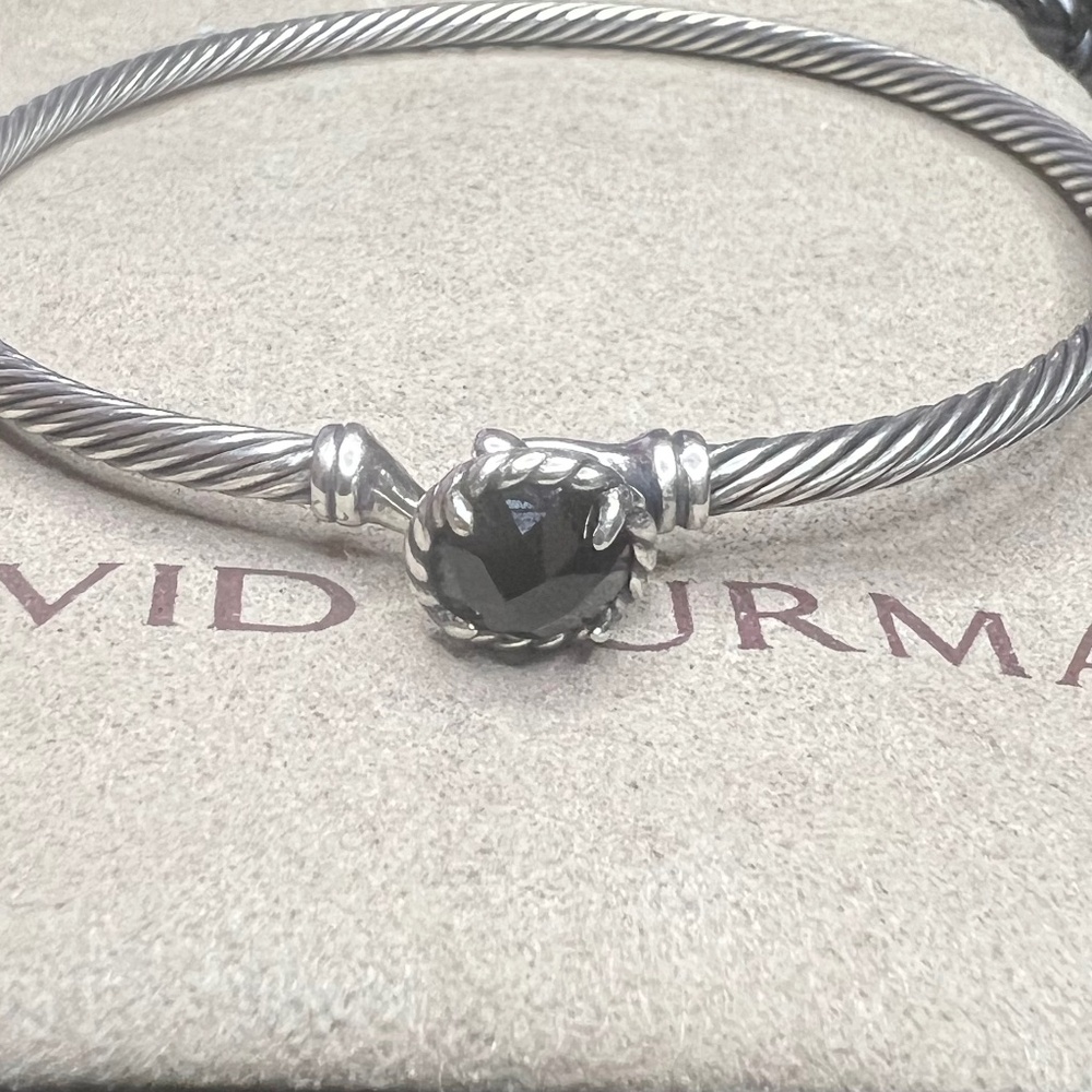 Authentic David Yurman Black Onyx Chatelaine Bracelet